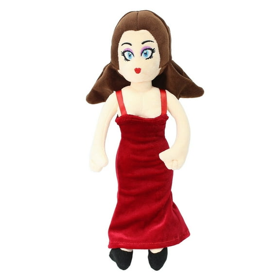 uiuoutoy Princess Pauline Plush Toy Stuffed Doll 12'' Peach Red Figure Gift for Kids