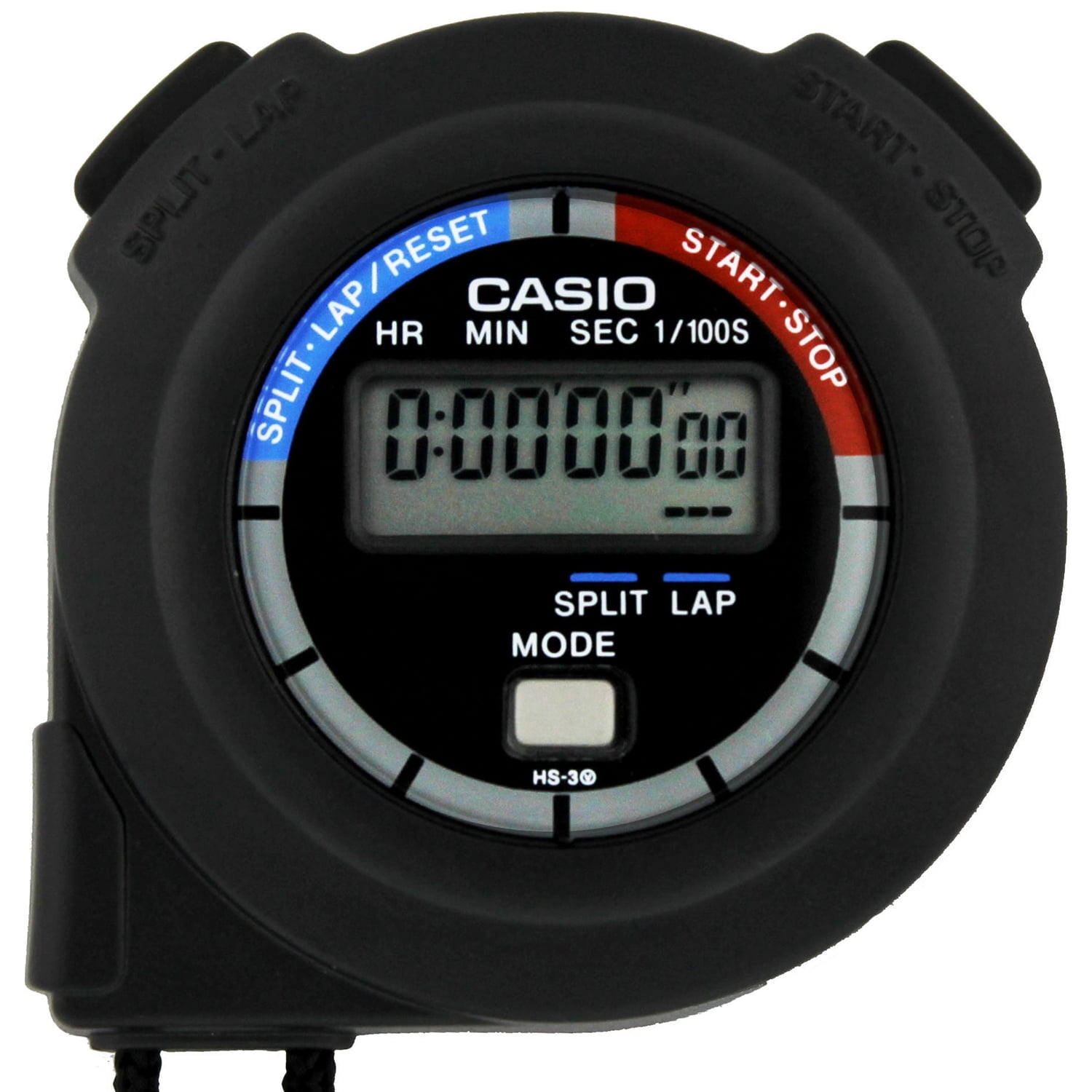 Men's Casio Handheld Black Resin Stopwatch HS3V1R