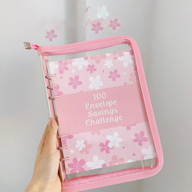 Xihbxyly Oferta de Iluminación Cuaderno de Hojas Sueltas Desafío de Ahorro de Dinero de 100 Días Ahorro de Efectivo