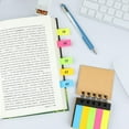 thumbnail image 2 of Newest Colorful Sticky Notes Fluorescent Paper Sticky Pads with Binding Portable Page Markers Index Tabs for Home, 2 of 5