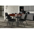 thumbnail image 2 of Kee 36in. Round Breakroom Table- Cherry/ Black, 2 of 3
