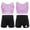 Light Purple Black, variant on Hansber Kids Girls Gymnastics Outfits Sparkle Star Rhinestones Crop Top with Dance Shorts Set Activewear White 8