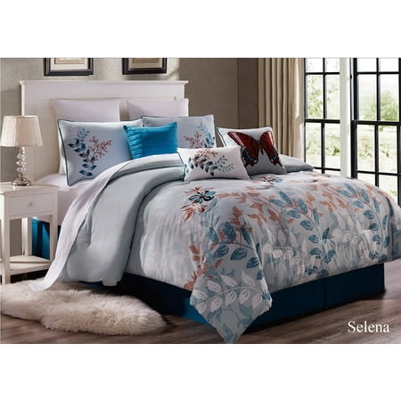 Unique Home 7 Piece Selena Ruffled Bed In A Bag Clearance Bedding Selena Ruffled Bed In A Bag Clearance