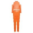 thumbnail image 4 of Aislor Girls Latin Jazz Modern Salsa Ballroom Dance Outfits Tassel Crop Tops with Fringe Pants Set Dancewear Fluorescent Orange 8, 4 of 7