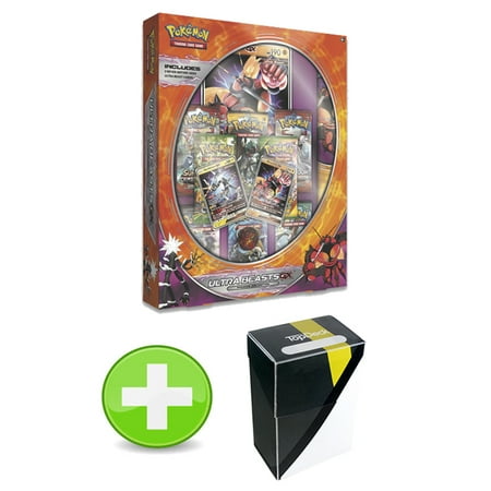 Pokemon Ultra Beasts GX Premium Collection Box Feat. Buzzwole GX with Ultra Ball Colorway Deck Box