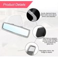 thumbnail image 3 of Bling Car Rear View Mirror, Rhinestones Crystal Clip-on Rearview Mirror with HD Glass, Compatible with Most Cars, 3 of 4