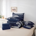 thumbnail image 6 of jejeloiu American Rugby Football 7-Piece Twin Bedding Sets,Boys Ball Games Bedding Comforter Set For Kids Reversible, 6 of 8