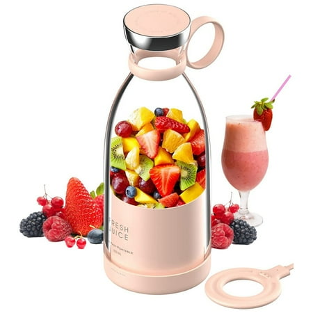 

Personal Size Blender Portable Blender Battery Powered USB Blender Pink