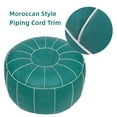 thumbnail image 7 of Thgonwid Unstuffed 21.7*13.7 inch Indoor Vegan Leather Pouf, Teal Blue (Come with No Filler), 7 of 7