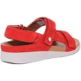 thumbnail image 3 of Strive Aruba Women's Leather Sandal With Three Adjustable Straps In Red Size 5.5/6, 3 of 6