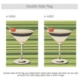 thumbnail image 4 of Yayeee Garden Flag 12" x 18" Double Sided Outdoor Yard Lawn Holiday Decorations, Black Martini, 4 of 6