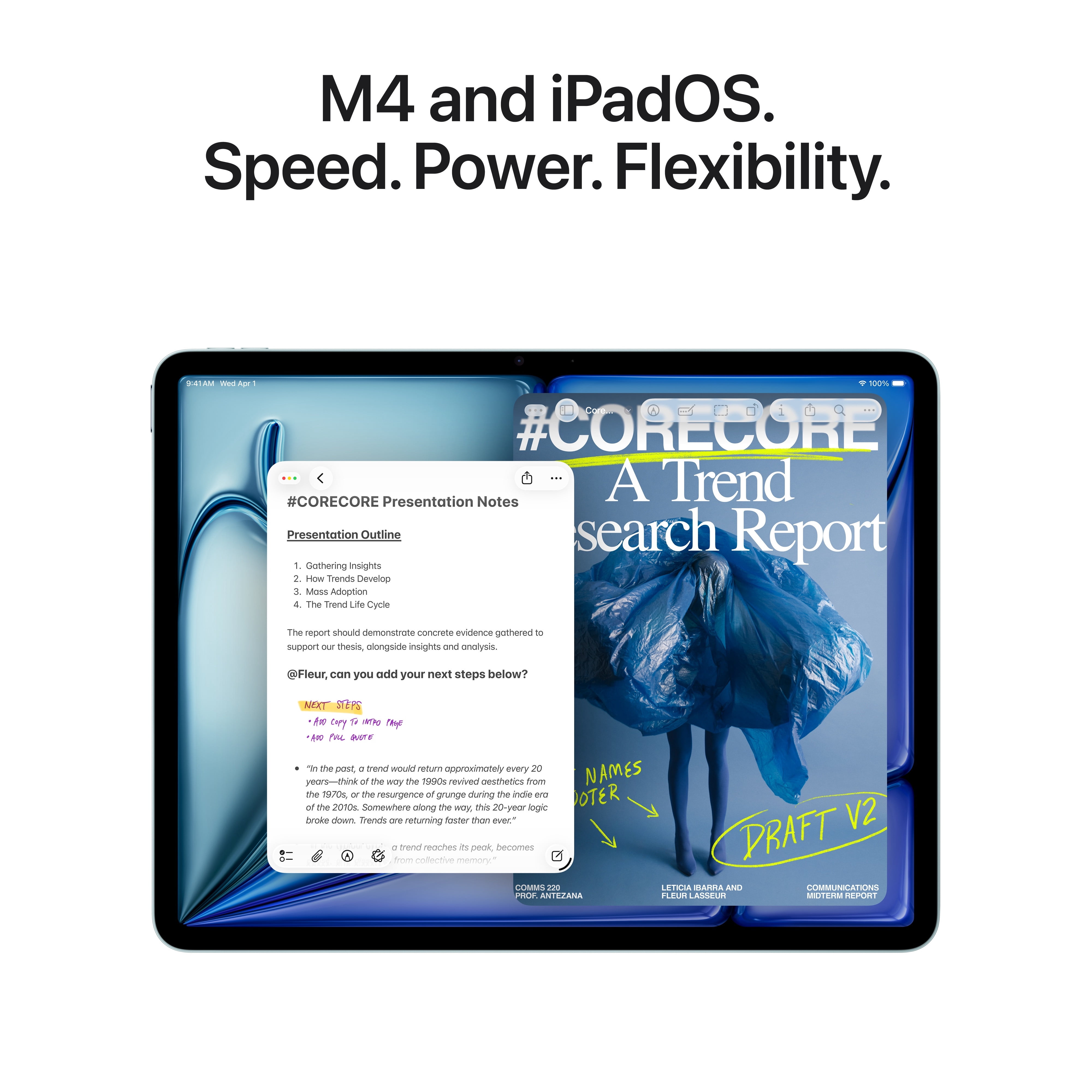 2026 11-inch iPad Air M4, Built for Apple Intelligence, Wi-Fi