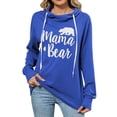 thumbnail image 1 of Casual Women's Hoodless Sweatshirt With Drawstring Printed Design For Everyday Wear In Fall And Winter Versatile Style Paired With Pants Or Skirts Basic Layering Piece, 1 of 6
