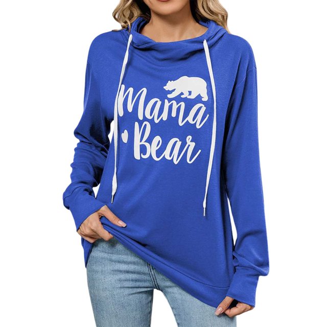 Casual Women's Hoodless Sweatshirt With Drawstring Printed Design For Everyday Wear In Fall And Winter Versatile Style Paired With Pants Or Skirts Basic Layering Piece