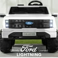 thumbnail image 2 of Best Choice Products Kids 24V Ride On Truck Officially Licensed Ford Lightning w/ Remote, LED Lights, 2 Speeds - White, 2 of 9