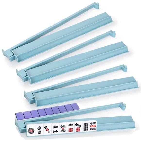 Set de 4 soportes para mahjong czzwak de acrílico con empujadores