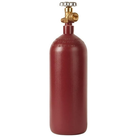 New 20 cu ft Steel Helium Cylinder with CGA580 for Nitrogen or Argon