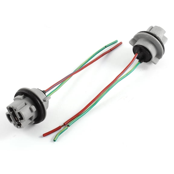 2 Pcs T20 W21W 7440 Bulb Socket Car Light Harness Wire for Car