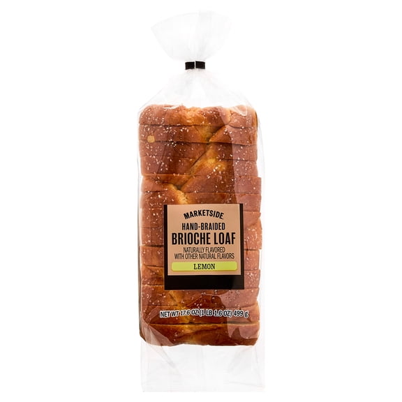 Marketside Lemon Hand-Braided Brioche Loaf, 17.6 oz