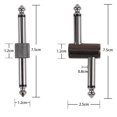 thumbnail image 2 of Rayzm Conector De Parche Para Pedal De Guitarra, 6,35 Mm (1/4"), Acoplador De Pedal A Pedal, Adaptador De Enchufe Macho A Macho Para Pedalera De Guitarra En Lugar De Cable De Conexión, Paquete De 4 (2, 2 of 5