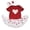 Red/Lips, variant on Petitebelle Baseball Heart Baby Dress Nb-18m (Red/Red, 12-18 Months)