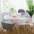 thumbnail image 3 of Yayeee Tablecloths 60" x 120" Rectangle Wrinkle Resistant Party Table Cover, Purple Flower Pattern, 3 of 8