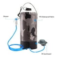 thumbnail image 3 of AFISHTOUR Portable Camping Shower, 2.2 Gallons/10L Solar Shower Bag with Foot Pump for Camping, Beach (Grey), 3 of 10