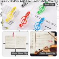 thumbnail image 4 of 10 Pack Clear Plastic Music Note Clips for Pages and Sheet Music (Mixed Color 1, 10 pcs), 4 of 5