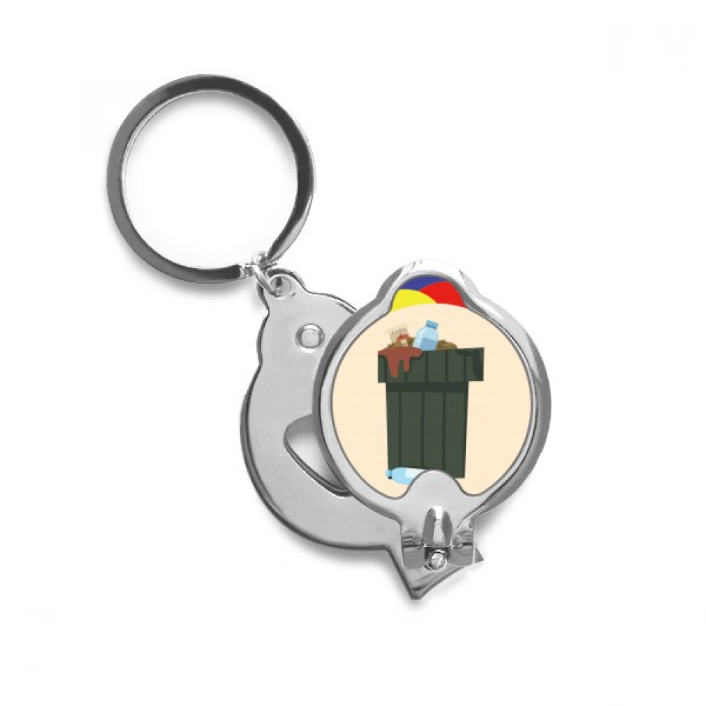 Dustbin Waste Recovery Garbage Can Nail Clippers Sharp Fingernail