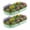 Green, variant on WORKPRO 2-Pack Galvanized Raised Garden Bed, 8 x 4 x 1 ft Outdoor Garden Planter Box, Black