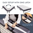 thumbnail image 2 of Heyward Folding Bed, Machine Washable Cot Size Memory Foam Mattress W/Bed Frame, 2 of 9