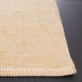 thumbnail image 3 of SAFAVIEH Montauk Cian Distressed Cotton Area Rug, Yellow/Ivory, 6' x 6' Square, 3 of 8