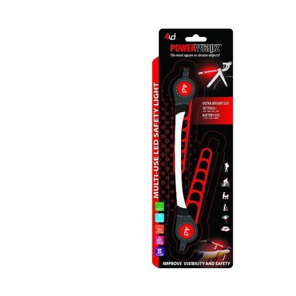 4id PowerWrapz Multi-Use LED Safety Band Red