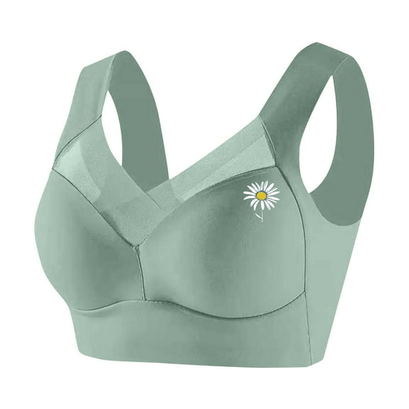 Bras for Women Comfortable Womens Wireless Bras V Mesh Comfortable Bralette Supportive Tshirt Bra No Underwire Seamless Push Up Everyday Bras Plus Size