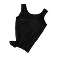 thumbnail image 1 of Tops de entrenamiento de soporte para de tanque para mujeres para entrenamiento gimnasio de fitness caminando verano Negro, 1 of 8