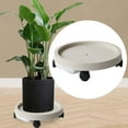 thumbnail image 6 of SunniMix Potted Rolling Plant Stand with Casters Accessory Multipurpose Plant Tray Roller Beige 34.4cm, 6 of 8