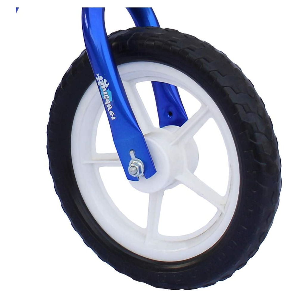 USToyOutlet 12" Kid's Beginner Bicycle for 2-4 Years Old Boys' and Girls' Bike Foam Tire for Indoor Use No Brake - Blue