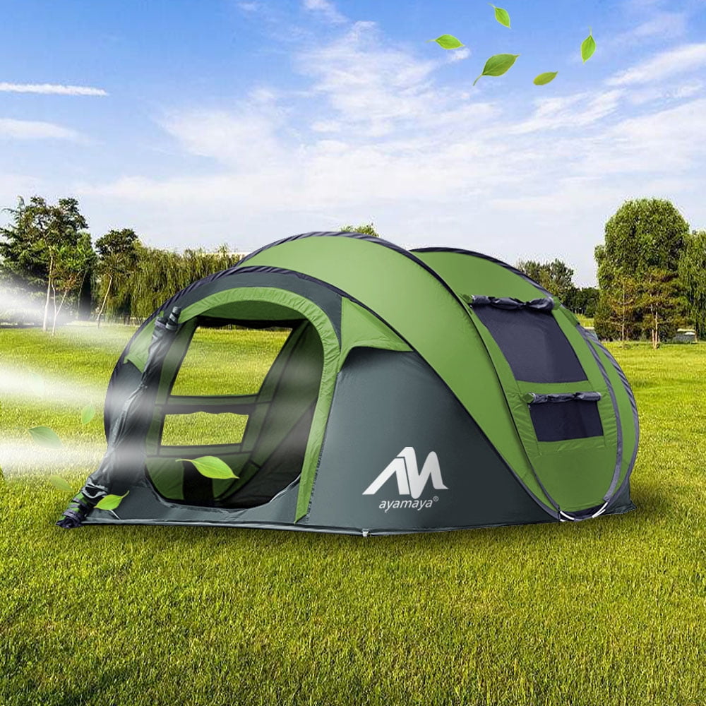 3/4 Person Weather Resistance Instant Pop Up Tents Auto Dome Shelter