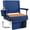 Heat-Blue, variant on Sekey Heated Stadium Seats with Back Support,2pcs Portable Bleacher Chairs with Cup Holder and Shoulder Strap