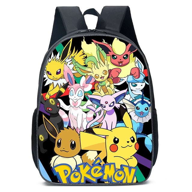 Mochila De Pokemon para niños, juguetes de papelería de estudio, Anime mediano, pequeña, bolsa escolar para estudiantes, regalo para el Día de los niños, bolsas de Pikachu con monstruo de bolsillo