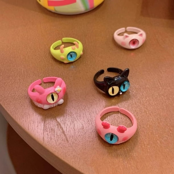 Anillos De Dibujos Animados Para Ninas Adorable Patron Anillo De Dedo aleacion Decoracion De Dedos Para Ninos Juegos De Simulacion Y Anillos De Vestir una Variedad De Bodega Aurrera en linea