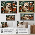 thumbnail image 4 of Designart "Otter's Playfulness Amidst Tropical Blooms II" Animals Framed Wall Art Decor - Modern Pink Otter Entryway Framed Wall Art, 4 of 6