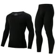 thumbnail image 5 of Gyexs Thermal Underwear for Women - Thermal Underwear for Women Pants, Base Layer Long Sleeve Tops Two Piece Sets, Black, Size M, 5 of 5