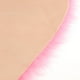 thumbnail image 3 of Alfombra de piel de oveja artificial suave sin pelusa con forma de corazón, tapete, funda de sofá y silla Rosado, 3 of 9