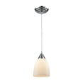 thumbnail image 1 of Merida 1 Light Pendant In Polished Chrome With White Linen Glass, 1 of 1