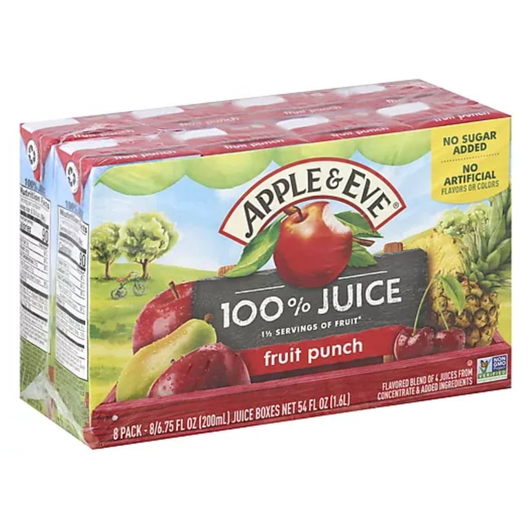 Apple & Eve Fruit Punch 100% Juice Boxes, 6.75 fl oz, 8 Count, 2 Pack photo 7