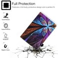 thumbnail image 3 of Allytech Stand Case for Kindle Fire HD 8.0" 2018 8th Gen Old Model, Fire HD 8 7th/6th Gen 2017/2016 Cover with Pen Holder, Folio PU Leather Auto Wake Sleep Wallet Tablet Case, Colorful Floral, 3 of 9