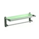 thumbnail image 1 of Estante de secado para baño, soporte para champú montado en la pared sobre estante para inodoro, estante de almacenamiento moderno, toallero para Verde, 1 of 9