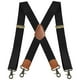 thumbnail image 4 of Tirantes para hombre con 4 ganchos a presión de 3,5 cm de ancho Pantalones casuales ajustables Tirantes Tirantes elásticos para grandes y altos , negro Fernando tirantes para hombre, 4 of 8