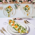 thumbnail image 3 of Green Orange Cloth Napkins, Summer Botanical Leaves Watercolor Washable and Reusable Dinner Napkins Set of 4, Table Napkin for Kitchen Party Birthday Wedding Hotel Housewarming 20"x20", 3 of 9